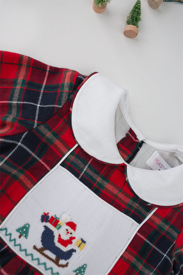 Santa’s Sleigh Boys Bubble Romper