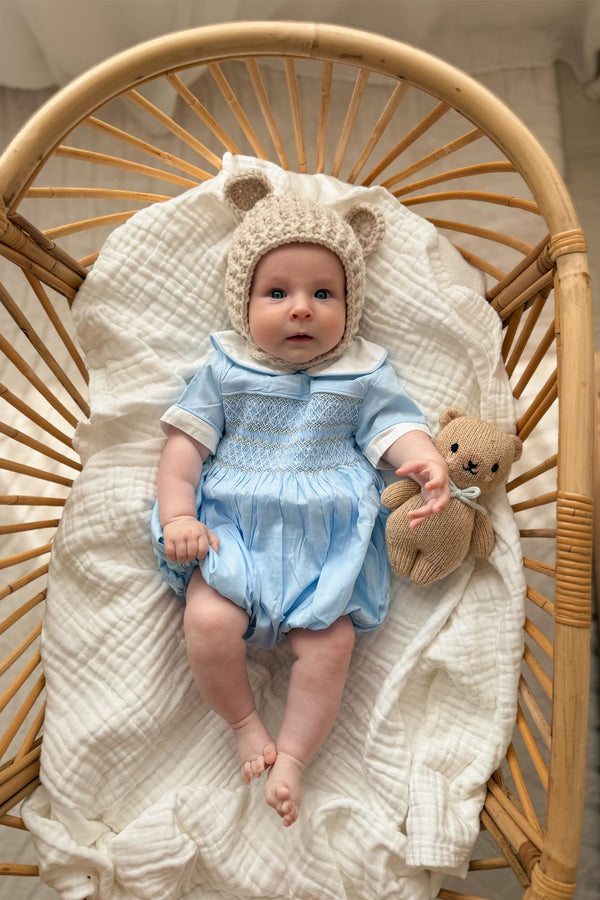 Blue Boys Bubble Romper