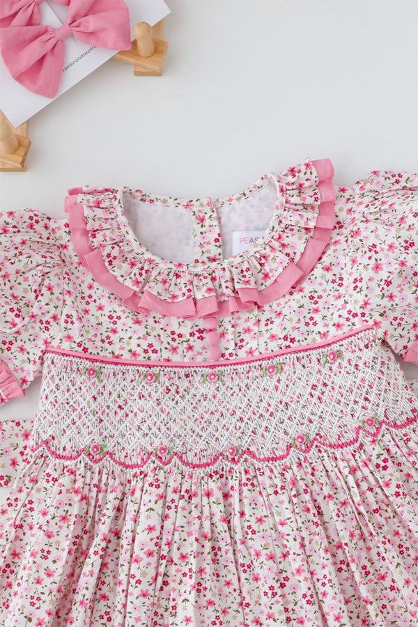 Primrose Pink Handsmocked Dress