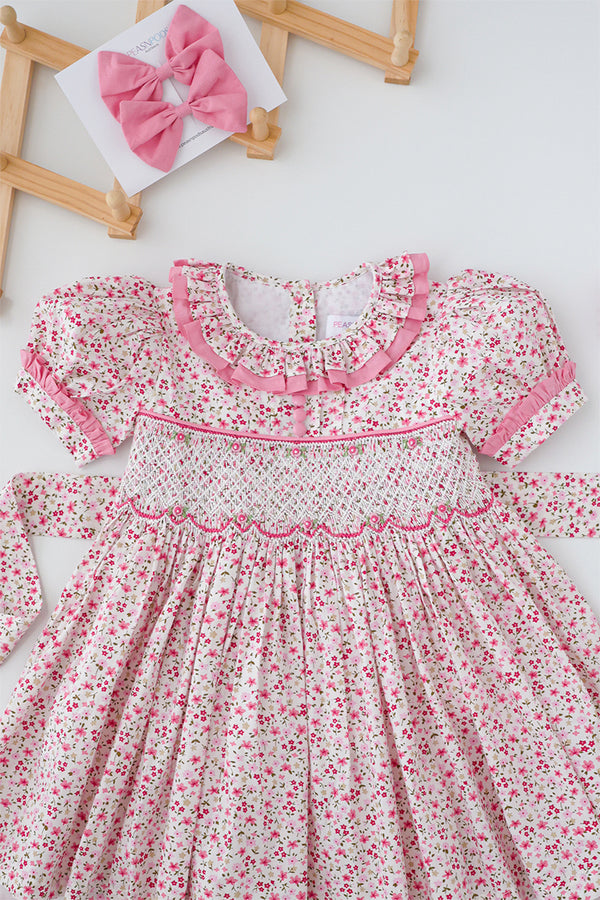 Primrose Pink Handsmocked Dress