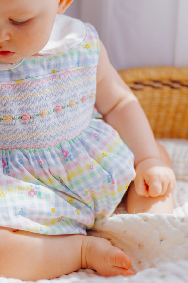 Poppy Handsmocked Romper