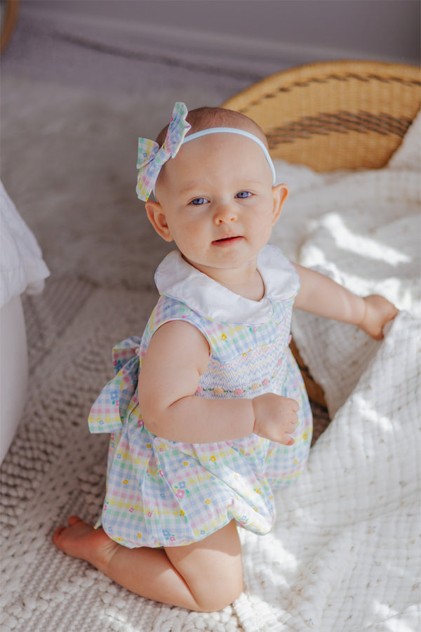 Poppy Handsmocked Romper