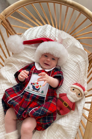 Santa’s Sleigh Boys Bubble Romper