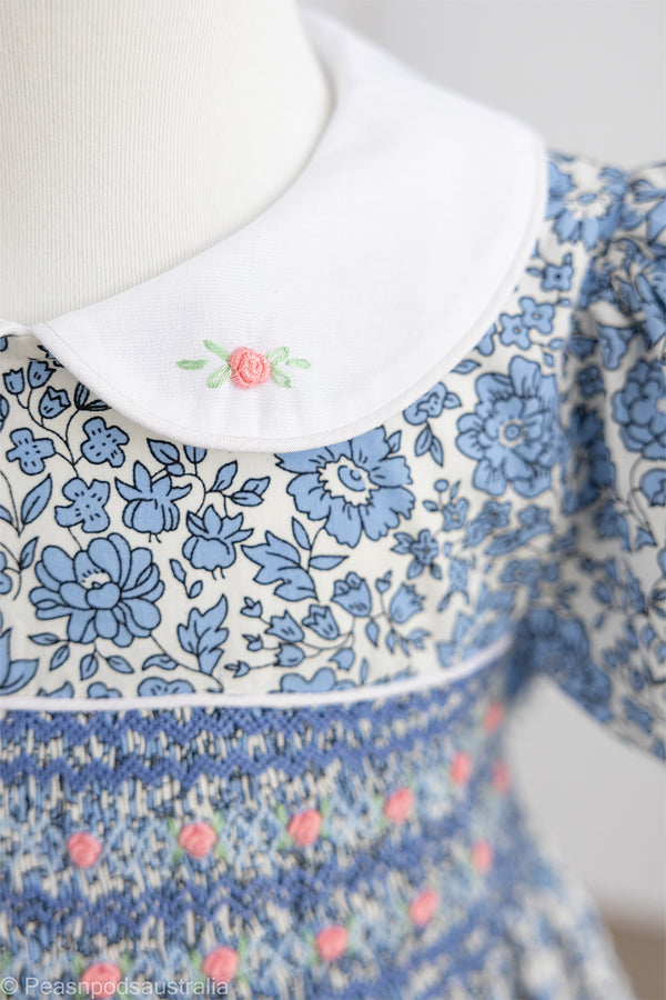 Rose Bud Hand-smocked Dress