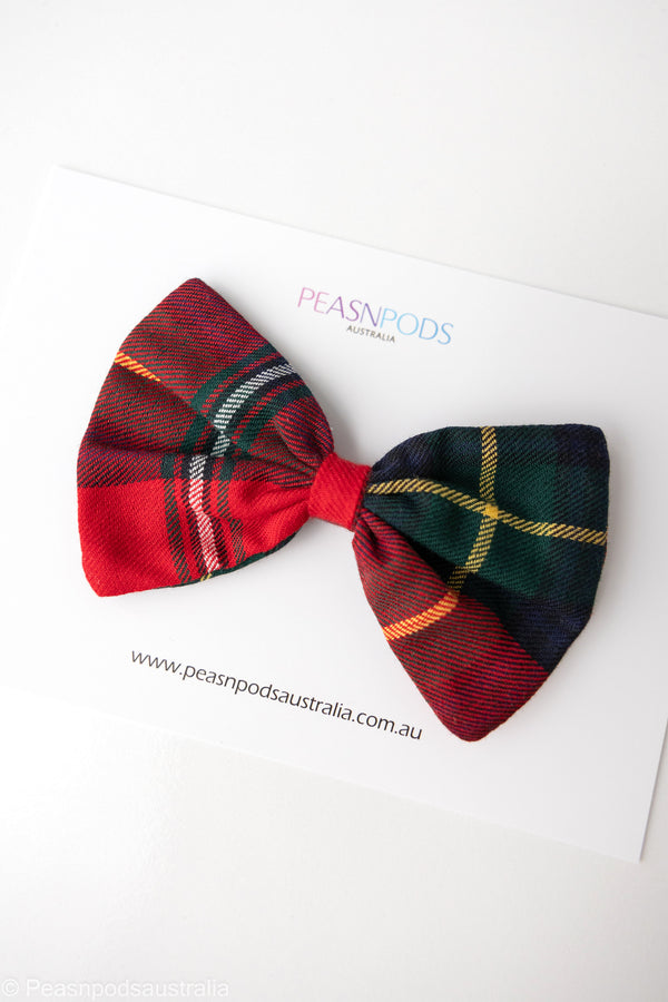 Red/Green Plaid Bow